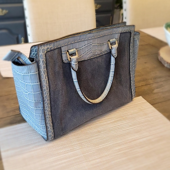 Michael Kors denim Crocodile handbag